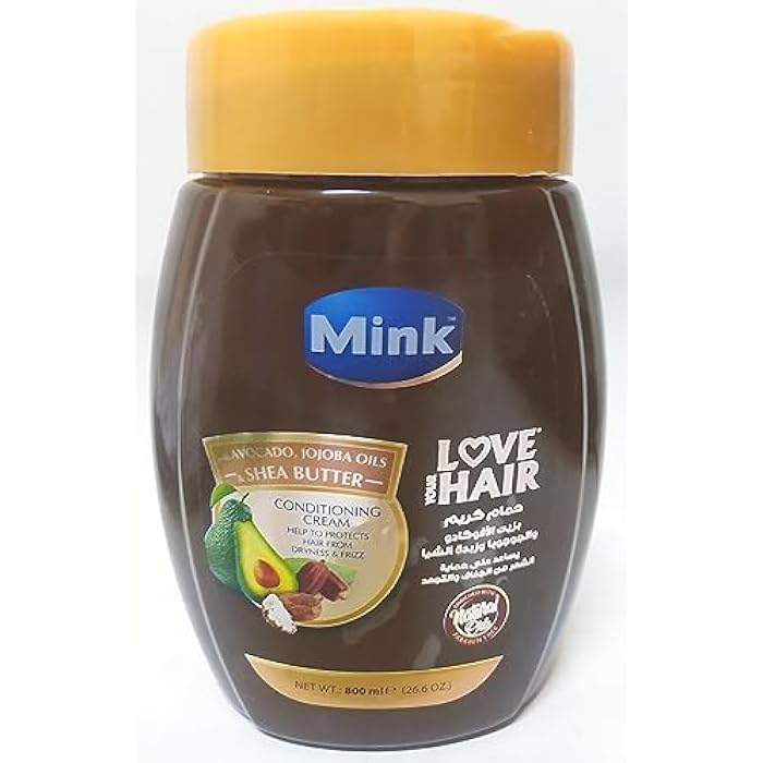 Mink Moisturizing Bath Cream with Avocado Oil, Jojoba and Shea Butter, 800 ml